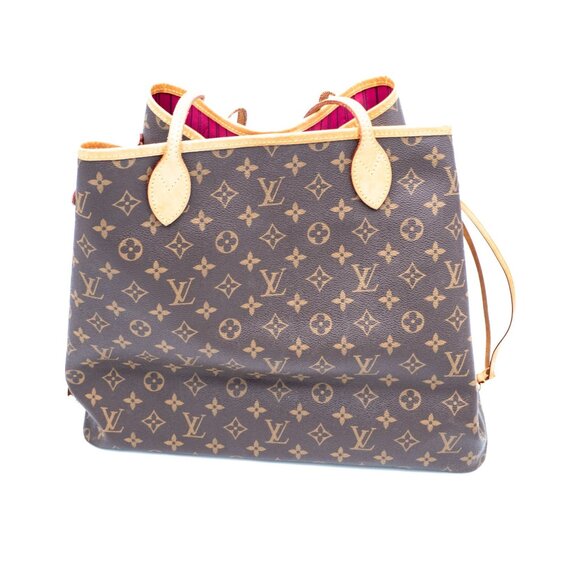Louis Vuitton Neverfull GM Fuchsia Monogram Tote with Matching Pouch - Picture 4 of 10